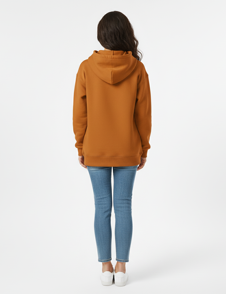 Rizqé Copper Brown 390 GSM Luxury Pullover Hoodie | Rizqé by Zadine Premium Streetwear Blanks