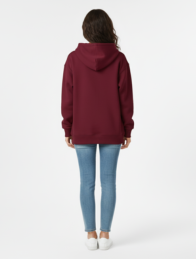 Regal Wine 390 GSM Heavyweight Pullover Hoodie | Rizqé by Zadine Premium Fall/Winter Blanks