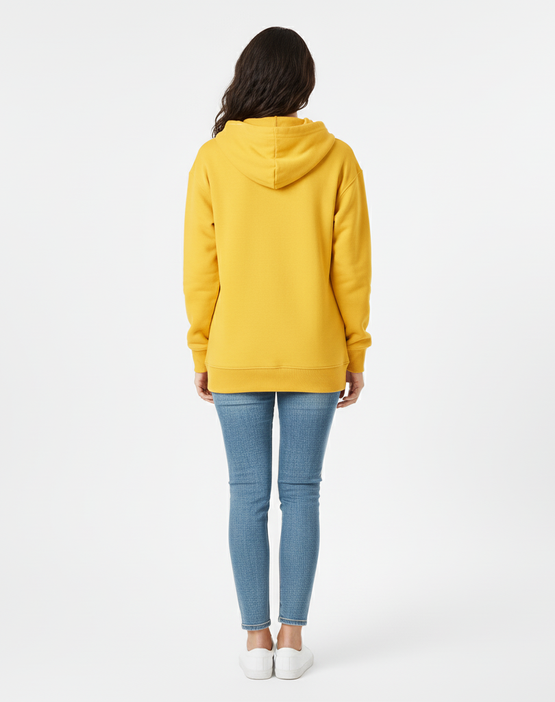 Sunburst Yellow 390 GSM Heavyweight Pullover Hoodie | Rizqé by Zadine Bright Color Blanks