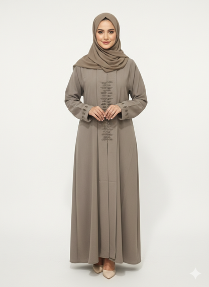 Rizqé Coffee Artisan Modest Embellished Abaya