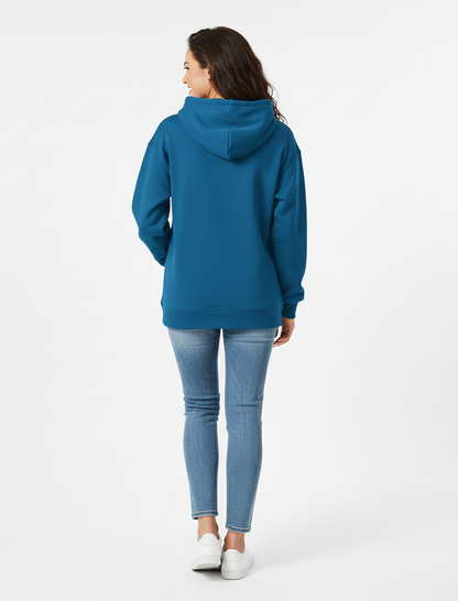 Atlantic Blue 390 GSM Heavyweight Pullover Hoodie | Rizqé by Zadine Premium